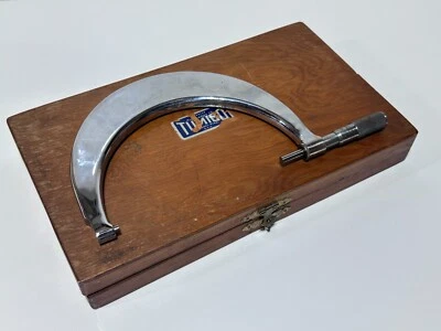 Scherr-Tumico USA Made 5-6" Tubular Micrometer in Original Wood Case - Image 1 of 4