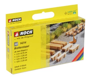 14214 Noch HO, Bretterstapel, 8 Stapel, Laser-Cut minis, Modelleisenbahn, Hobby, - Bild 1 von 3