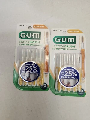 2 Pacotes de Limpadores ULTRA APERTADOS Sunstar GUM Go-betweens Proxabrush TOTAL DE 20 - Imagem 1 de 2