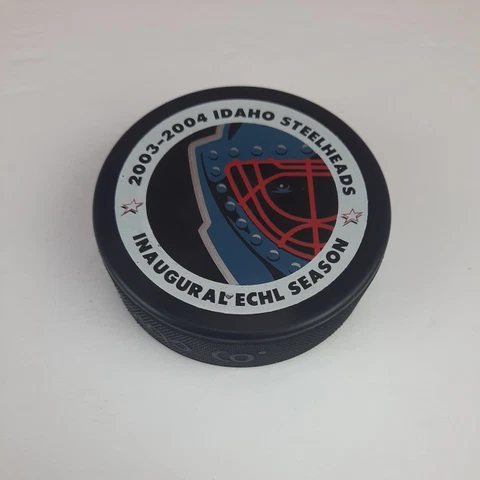 Idaho Steelheads Inaugural ECHL Season 03-04 Hockey Puck Old Pepsi Logo Cover