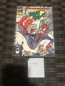 WAS DAS..?!#14 1991 SPIDER-MAN PARODIE MIRTH & MAYHEM MARVEL SLEEVED COMIC BOOK - Bild 1 von 3
