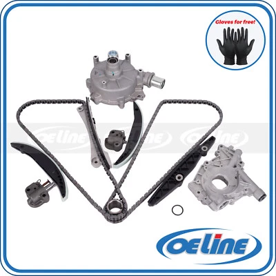 Timing Chain Kit Oil Water Pump for 05-07 Ford Lincoln Mercury Mazda 2.5L 3.0L - Imagem 1 de 4