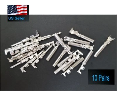 10 pairs Deutsch DT Series pin Connector Male & Female 20 pcs Terminals metal