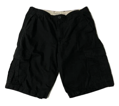 Bermudas de carga Mambo Australia para hombre negras bolsillos de algodón vintage talla 34 Foto 1 de 4
