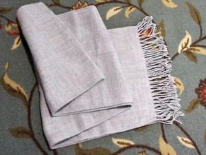 Top Shop Sciarpa Grigio Maglia Calda Sciarpe Frange 95" x 15" Invernale Avvolgente Oversize - Foto 1 di 3