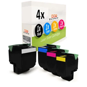 4x Cartucho MWT para Lexmark CX-317-dn CS-417-dn CX-517-de Multipack - Imagen 1 de 2