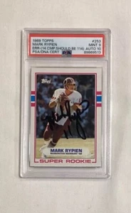 MARK RYPIEN RC 1989 TOPPS ROOKIE ERROR CARD #253 SIGNED AUTOGRAPH PSA 9 AUTO 10 - Picture 1 of 2