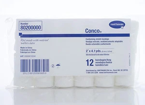 Hartmann Conco Conforming Stretch Bandage, Woven Gauze, 1-Ply, 2" X 4.1Yd Roll, - Picture 1 of 5