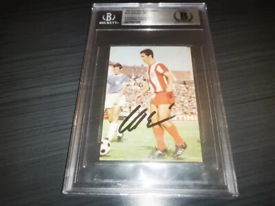Autógrafo Gerd Müller 1969 Bergmann Verlag Fútbol C32 Beckett Autenticado Foto 1 de 2