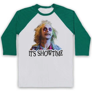 Beetle it's Show Time Paranormal Comedy Juice 80's Baseball T-Shirt All Sizes - Picture 1 of 9