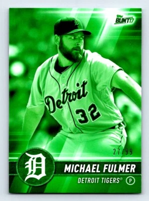 2017 Topps Bunt Green /99 Michael Fulmer #137 - Image 1 of 2