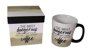  Drinking Game Coffee Mug Most Dangerous ceramic cup 14 oz decorative box gift - Picture 1 of 5