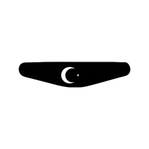 Türkei (Türkiye) - Play Station PS4 Lightbar Sticker Aufkleber weiss - Picture 1 of 3