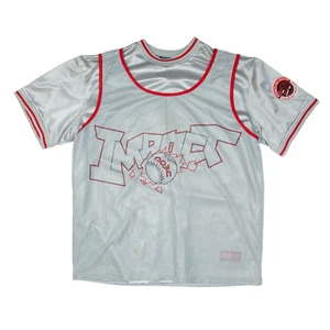 DOWN IMPACT Vested Baseball Premium Gear USA Jersey Grey Short Sleeve Mens L - Picture 1 of 6