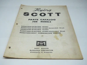 Manual de catálogo de piezas McCulloch Boat Motor Flying Scott #70884 1961 - Imagen 1 de 2