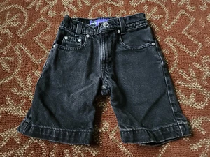 Vintage 1990s Little Levi's Silvertab Denim Shorts - Kids / Youth Size 5 - Black - Picture 1 of 10