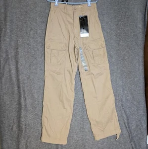 Vintage Koman Cargo Hose D Khaki Pocket Tagged 32x34 (Act. 30x32) *LESEN* - Bild 1 von 16