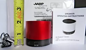 Bluetooth Wireless Speaker (Red) *VIDEO* Mini Portable USB Rechargeable Music PL - Picture 1 of 13