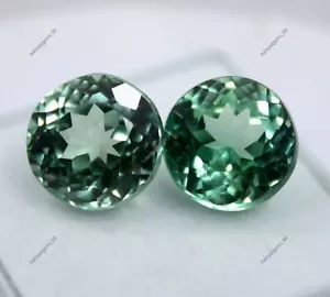 Pietra preziosa sciolta certificata zaffiro naturale del Montana da 16 a 18 ct verde - Foto 1 di 9