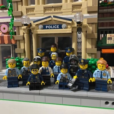 Bulk Lot of 10 Lego Police Minifigs Cops Prison Guard Lego City Forest Police - Image 1 of 4
