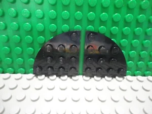Lego 2 Piastra base nera 4x4 con angolo arrotondato NUOVO - Foto 1 di 1