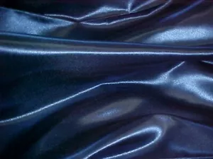 King Waterbed Comforter - Navy Bridal Satin - Picture 1 of 1