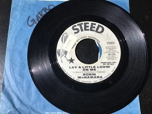 RARE PROMO 45 Robin McNamara - Lay A Little Lovin' On Me/ I'll Tell Yo STEED NM - Picture 1 of 4