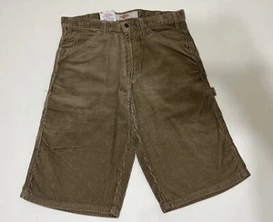 Vintage Rare Dickies Corduroy Shorts Mens Size 32 New With Tags NOS N.O.S. Brown - Picture 1 of 17