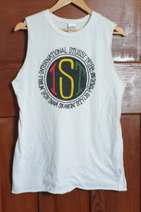 International Stussy Tribe Tank Top White size 8 - Picture 1 of 4