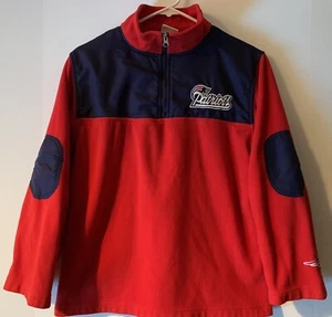 New England Patriots NFL Equipo Ropa Niños XL (14) 1/4 Cremallera Chaqueta - Imagen 1 de 13