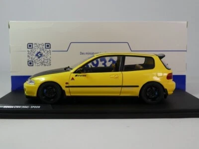 Solido Honda Civic EG6 spoon version yellow 1991 1/18 S1810402 - Immagine 1 di 4