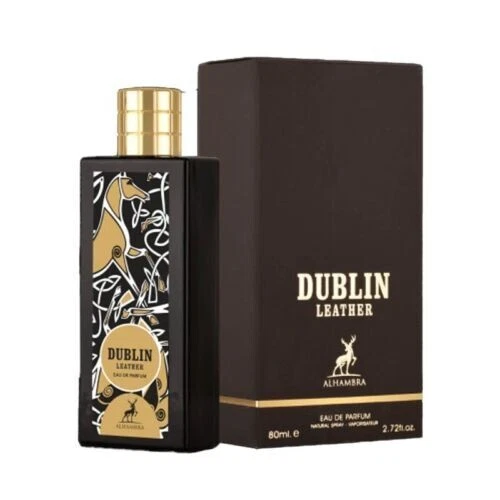 Dublin Leather By Maison Alhambra Eau De Parfum for Unise Authentic -80 ML