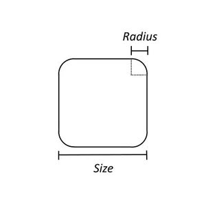 BASES CUADRADAS REDONDEADAS 35mm TRANSPARENTES/ACRÍLICAS TRANSPARENTES para Miniaturas de Rol - Imagen 1 de 1