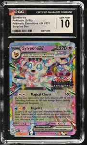 Sylveon ex 2025 Prismatic Evolutions - Surprise Box Stamp – CGC GEM MINT 10 - Picture 1 of 2