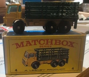 Matchbox Lesney #4 Stake Truck Original Box 1968 - Picture 1 of 8