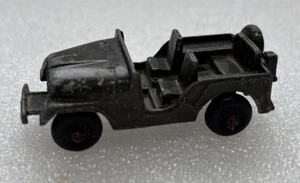 Vintage Midgetoy Jeep Green US Army Military 70s Die-cast Toy Rockford IL - Picture 1 of 9