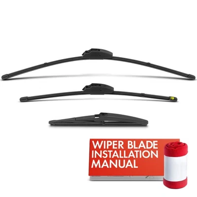 Novo limpador de para-brisa 3 peças 24" e 18" e 11" para Scion iQ 2012-2015 Hatchback - Imagem 1 de 4