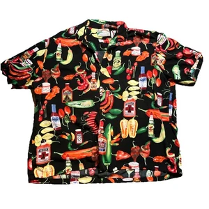 PARADISE FOUND Hawaiihemd All Over Print Hot Sauce Chili Pepper XL LESEN - Bild 1 von 9