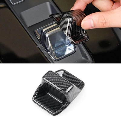 Gear Shifter Knob Head Cover Carbon Texture Trim For Audi A3 8Y 2015-2021 S3 RS3 - Imagem 1 de 4