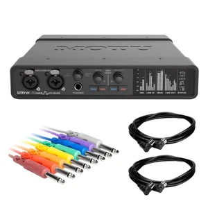 MOTU UltraLite-mk5 USB Audio Interface Bundle with TS Patch Cables & MIDI Cables - Picture 1 of 8