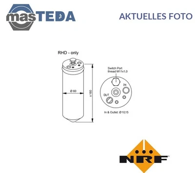 33320 TROCKNER KLIMAANLAGE NRF FÜR ROVER 400,45 416 SI,1.6 1.6L 82KW,83KW,80KW - Image 1 of 4