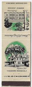 Matchbook Cover Complete Your Set Home of Great Americans Jackson  Roosevelt - Picture 1 of 3