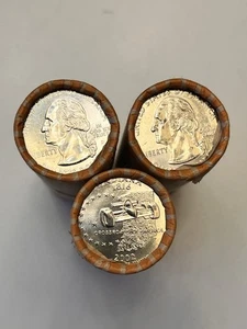 One Roll Of 2002-D Indiana Quarters Brilliant Uncirculated - See Description - Picture 1 of 4