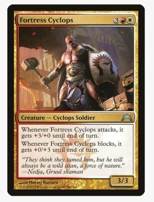 Fortress Cyclops (FOIL) | MTG DGM | EDH Commander Boros Cyclops Soldier | NM  - Image 1 of 3