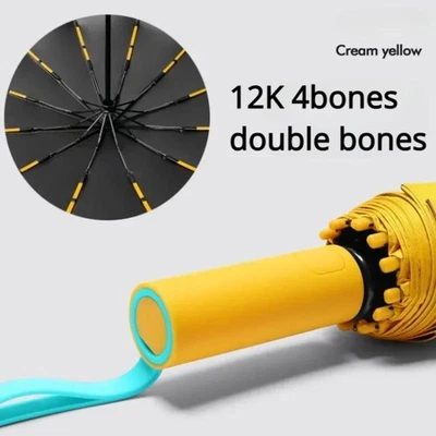 Windproof Automatic Folding Umbrella – Large Reinforced Rain & Sun Protection - Image 1 of 4