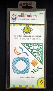 Spellbinders 6 Stück Shapeabilities Botanische Wirbel und Akzente - S5-146 - Bild 1 von 2