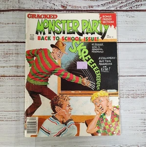 Cracked Monster Party Magazine #22 Freddy Nightmare Elm Street Halloween Horror - Picture 1 of 12