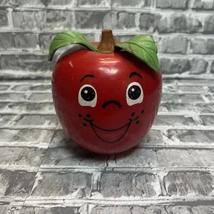 Fisher-Price Happy Apple 1972 vintage con stelo corto, Roly Poly Carillon FUNZIONANTE - Foto 1 di 4