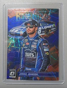 2024 Panini Donruss Racing NASCAR Jimmie Johnson Race Kings Blue Velocity #193 - Picture 1 of 2