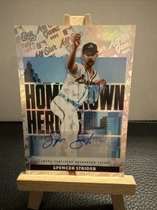 2025 Topps All Star Game Spencer Strider Hometown Heroes Auto /50 Atlanta Braves - Picture 1 of 3